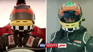 Driving Lewis Hamilton’s Mercedes and Niki Lauda’s Ferrari 🏎️💨| At Home With Sky F1 | Karun Chandhok