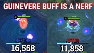 GUINEVERE BUFF WAS A NERF? EXPLAINING GUINEVERE NEW BUFF | MLBB