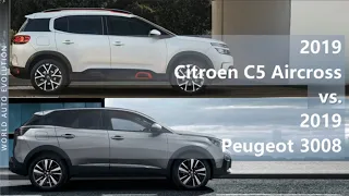 2019 Citroen C5 Aircross vs 2019 Peugeot 3008 (technical comparison)