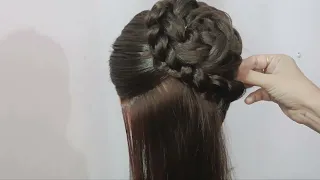 Very Easy beautiful Hairstyle for Ladies//Wedding Hairstyle// Hairstyle For Long Medium Short Hair