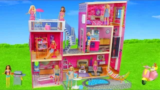 A Wooden Barbie Dollhouse