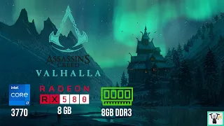 Assassin's Creed Valhalla | RX 580 8GB | i7 3770 | 8GB RAM | Gameplay