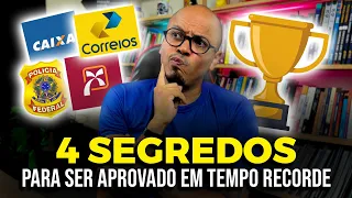 Os 4 SEGREDOS para Aprovação RÁPIDA em Concurso Público🏆