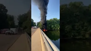 Cuyahoga River Burning August 25, 2020