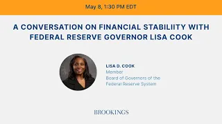 A conversation on financial stability with Federal Reserve Governor Lisa Cook