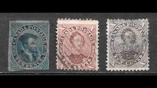 Сортируем старую коллекцию марок. Марки из Канады. Идентификация и оценка. Часть 1.