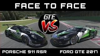 Iracing Comparison //Porsche 911RSR vs Ford GTE @Spa Francorchaps