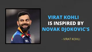 Virat Kohli Is Inspired By Novak Djokovic's (@WeDream18 )#shorts #viratkohli