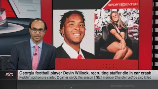 Georgia football player Devin Willock, recruiting staffer die in car crash | SportsCenter