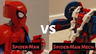 Spider-Man vs Spider-Man Mech (Lego Animation)
