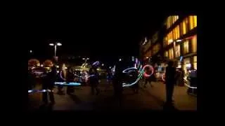 LED Hula Hoop Flashmob Hannover 2013