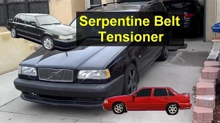 Serpentine belt tensioner tool, removal for Volvo 850, S70, V70, 960, V90, S90