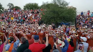 Longhorn Band at the Fiesta Flambeau Parade