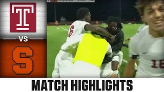 Temple vs. Syracuse ACC Men's Soccer Highlights (2023)