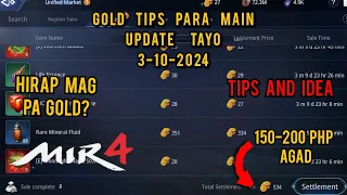 Mir4 - Gold tips today para sa main 3-10-2024