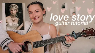 Taylor Swift Love Story Guitar Tutorial 2021 (in honor of Taylor's Version!) // Nena Shelby