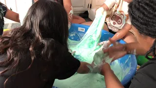 Making 100 pounds of slime
