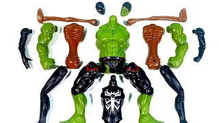 Assembling Marvel's Hulk Smash vs Siren Head vs Miles Morales Avengers Toys