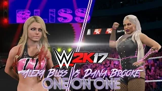 WWE 2K17: Alexa Bliss vs Dana Brooke w/ Emma (Xbox One)