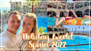 HOLIDAY WORLD POLYNESIA VLOG 1 - SPAIN 2022 - TRAVEL DAY AND QUICK HOTEL TOUR. DID WE GET OUR ROOM??