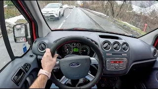 2009 Ford Transit| Connect [1.8 Duratorq TDCi 75HP]  0-100| POV Test Drive #1507 Joe Black