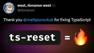 Does ts-reset fix TypeScript?