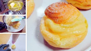 Bakery Style Cream Puffs with Pastry | Easy Cream Puffs with Pastry |  Desi Dubai986