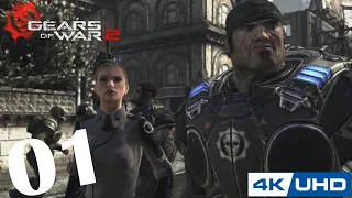 [4K] Gears of War 2 - 100% Playthrough - Part 1 - INTRO! (XBOX SERIES X)