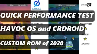 QUICK PERFORMANCE TEST HAVOC OS and CRDROID | BEST CUSTOM ROM OF 2020 |ftPOCOPHONE F1