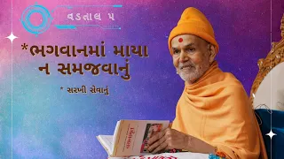 વડતાલ ૫ - ભગવાનમાં માયા ન સમજવાનું, સરખી સેવાનું by HDH Mahant Swami Maharaj