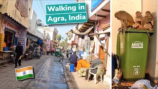 🇮🇳 Walking in Agra, India City Tour THE REAL INDIA