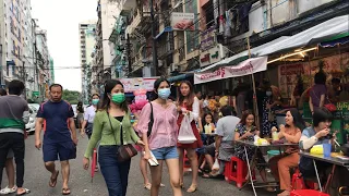 People’s Chinatown Lively Sunday Vibes in Yangon, Myanmar 🇲🇲