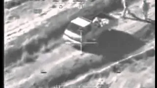 US Gunship Firing at terrorists!