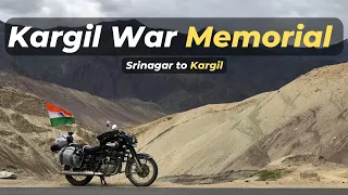 My First MotoVlog | Srinagar to Kargil | Kargil War Memorial | Ladakh 2022 | Ep 01 | RE Standard 500