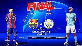 FC BARCELONA - MANCHESTER CITY | Final Champions League Ultimate Difficulty NextGen MOD PS5 No Crowd