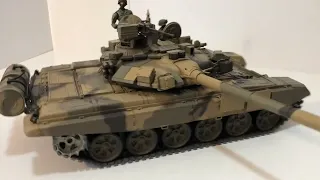 1/18 Scale Compatible Russian T-90 Tank & M1A2 MBT  -  Heng Long