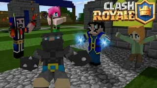 Minecraft animation Clash Royale The Fight arena (Monster School)
