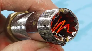 A pocket heater made from a PIPE and a piece of COPPER WIRE! Useful DIY tool!