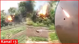 Ukrainian army strikes with Himars Russians’ MSTSA-S self-propelled artillery unit