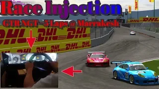 Race Injection (Race 07) | GTR NGT 5 Laps @ Marakech | Logitech G920 & Wheel cam