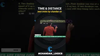 Time and Distance concept and best tricks by chandan sir #chandan_logics #chandan_venna_fan_club