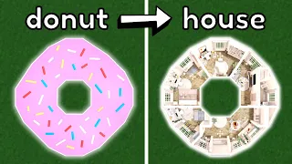 Building a DONUT SHAPED house in Bloxburg!