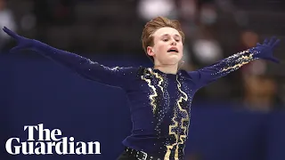Teenage figure skater Ilia Malinin lands first quad axel in competition history
