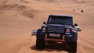 سباق التحدي سيارة | Mercedes Benz G500 4x4 Vs Toyota land Vs Nissan patrol