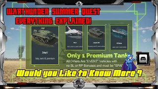 WarThunder SUMMER QUEST | Everything Explained in 10mins