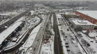 Строительство Юго-Восточной хорды. Участок Волгоградский проспект Текстильщики.