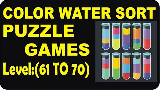 Water Sort Puzzle - Level 61 to 70 - Color Water Sort - Puzzle Games - gameplay #shorts #shortvideos