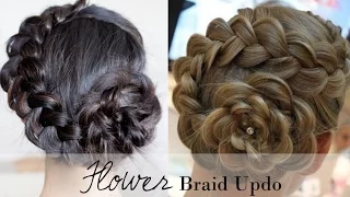 How-to | 5 Min Rosette Flower Braid Updo | Easy Summer Hairstyle