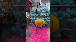 Squid Game Bear STUCK Inside of the Claw Machine! #shorts #arcade #squidgame