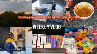 Few days in my life: Productive University Student + Grocery Haul..|University of Pretoria |Glenda M